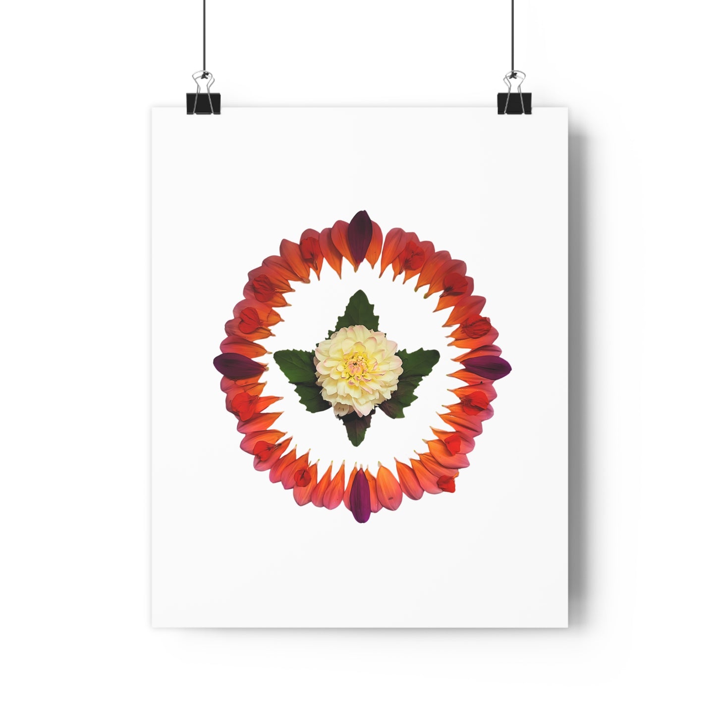 Mandala Poster (Summer Dahlias)