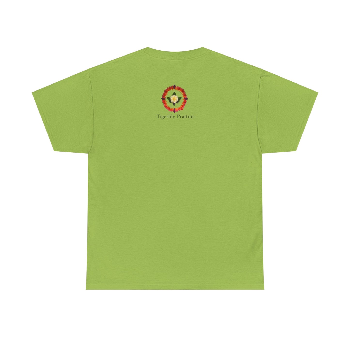 Heavy Cotton T-Shirt (Summer Dahlias)