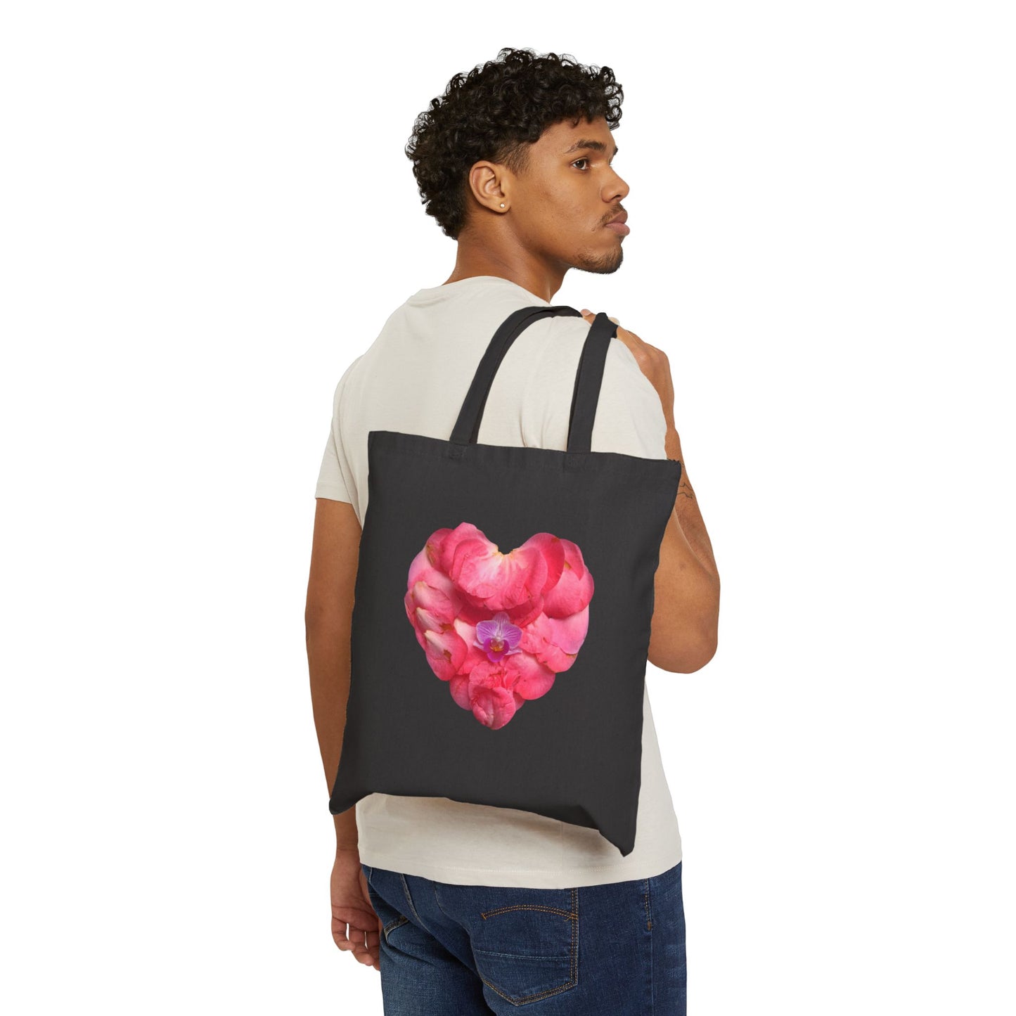 Canvas Tote Bag (Pink Camellia)