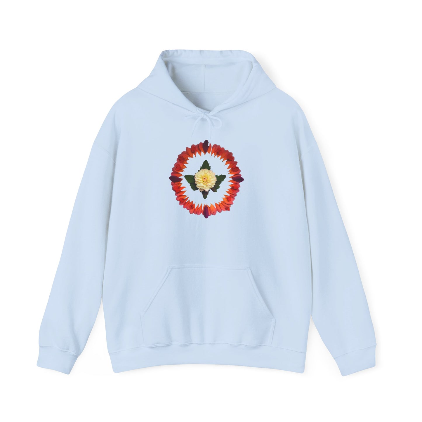 Ethically Grown Cotton Hoody (Summer Dahlias)