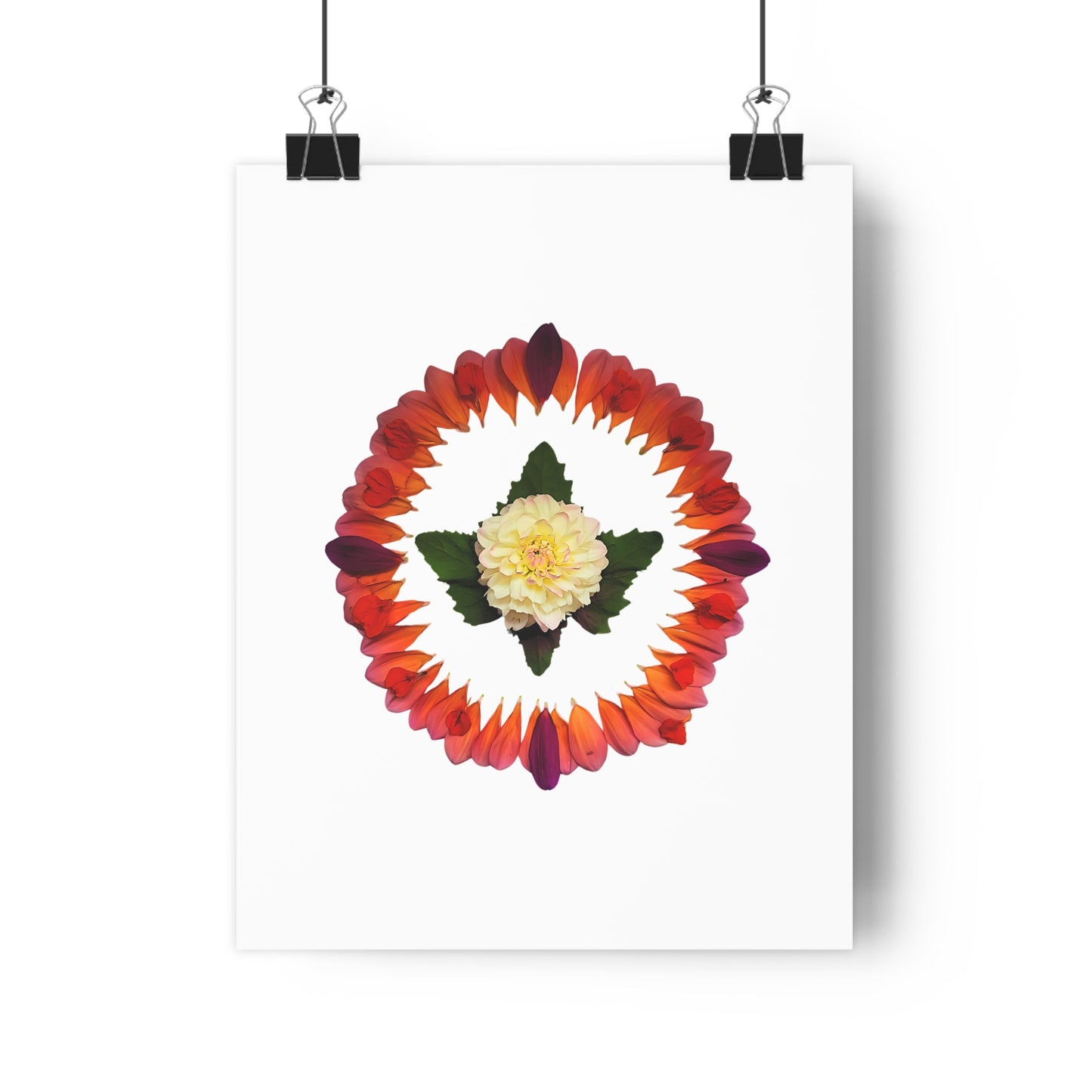 Mandala Poster (Summer Dahlias)