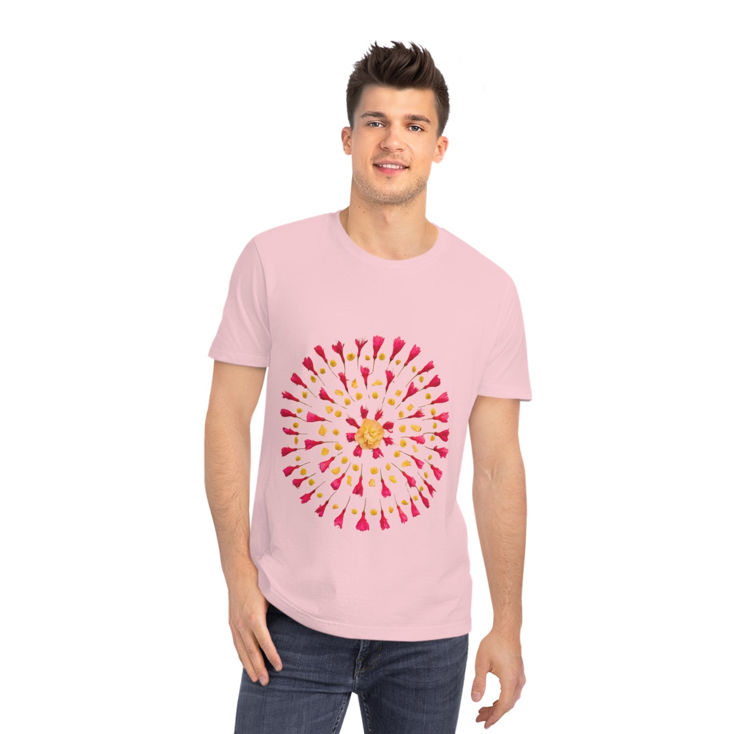 Unisex Mandala T-Shirt (Cherry Blossoms)