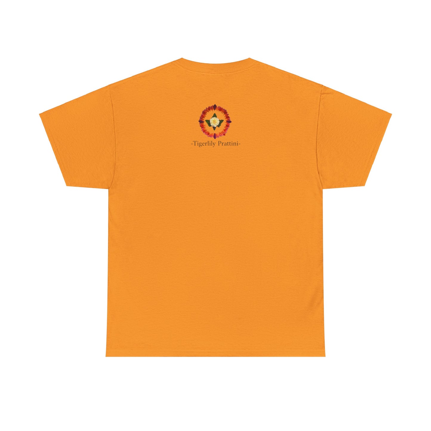 Heavy Cotton T-Shirt (Summer Dahlias)