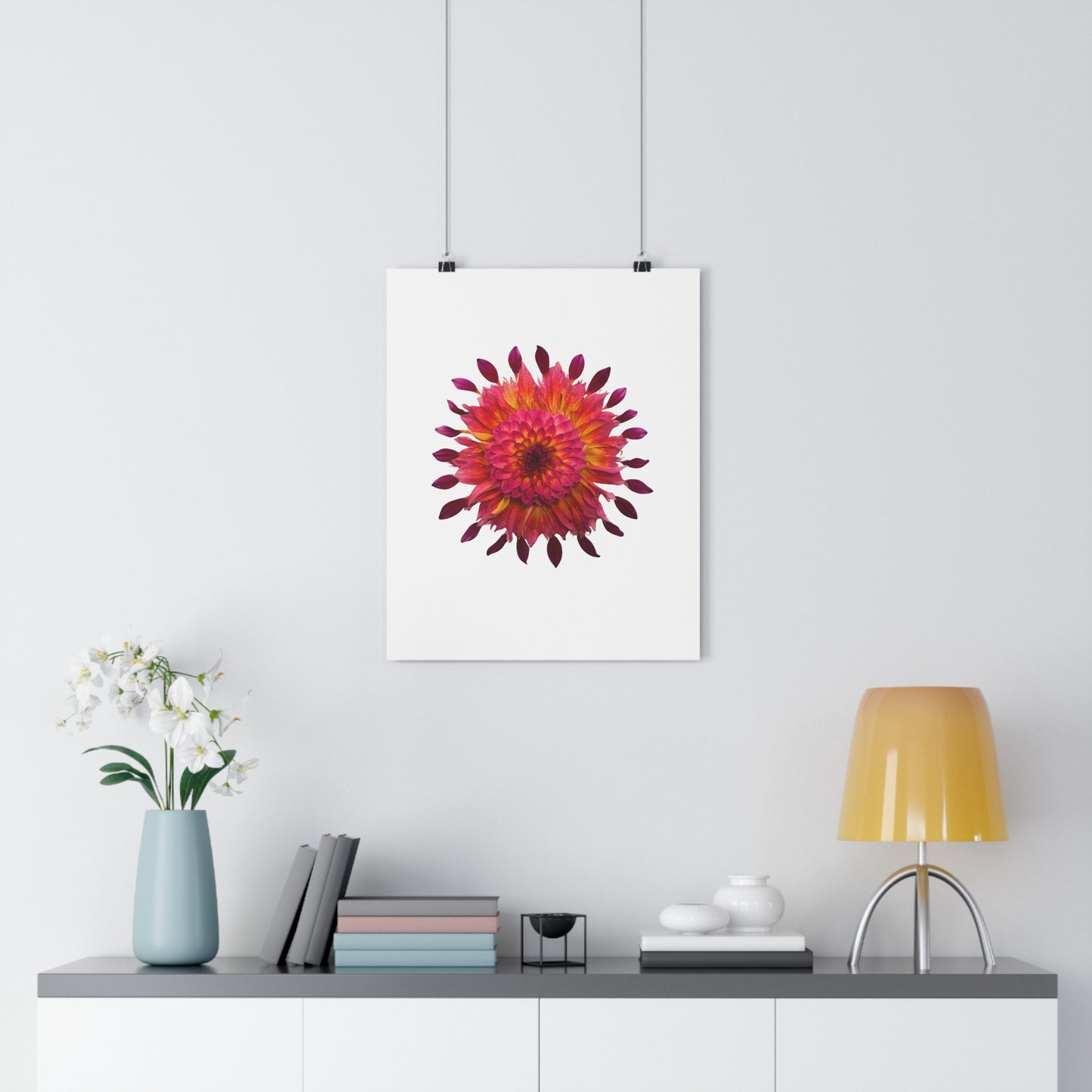 Mandala Poster (Dahlia Extravaganza)