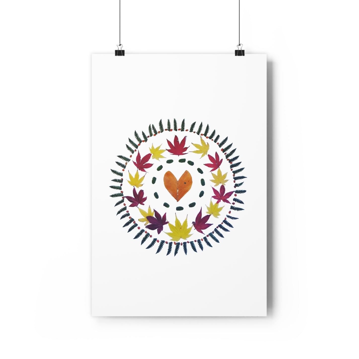 Mandala Poster (Autumn Leaves)