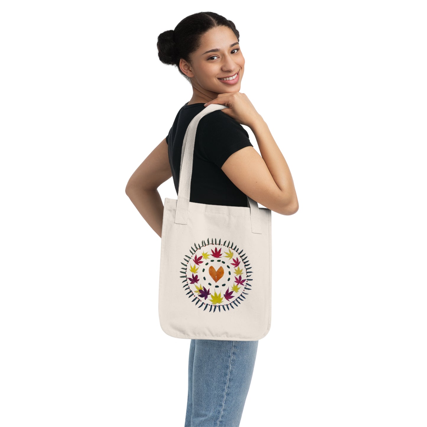 Organic Canvas Tote Bag (Transition to Winter)