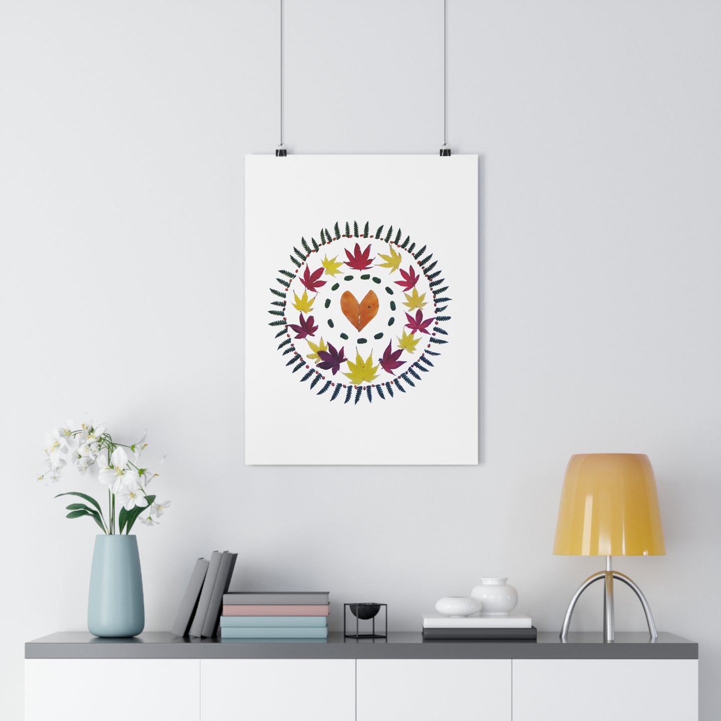 Mandala Poster (Autumn Leaves)