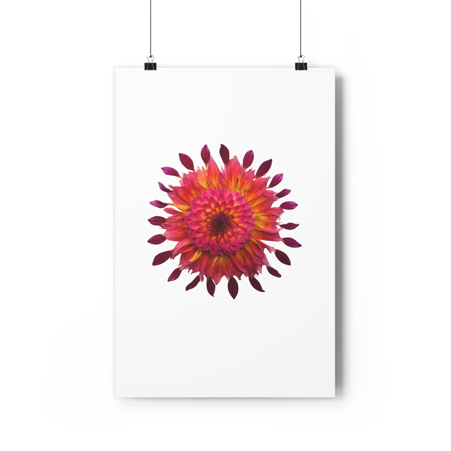 Mandala Poster (Dahlia Extravaganza)