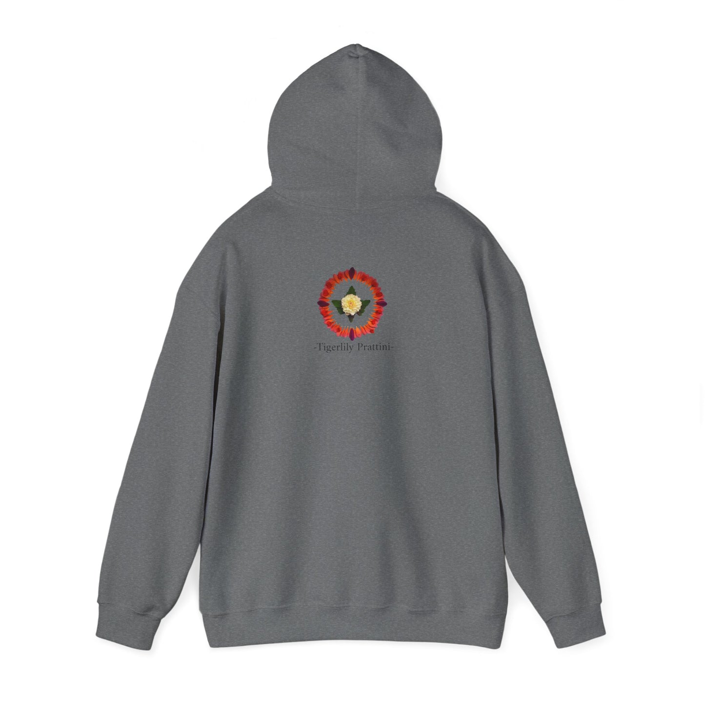 Ethically Grown Cotton Hoody (Summer Dahlias)