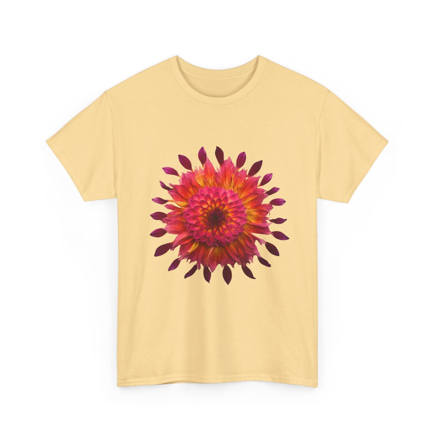 Heavy Cotton T-Shirt (Dahlia Extravaganza)