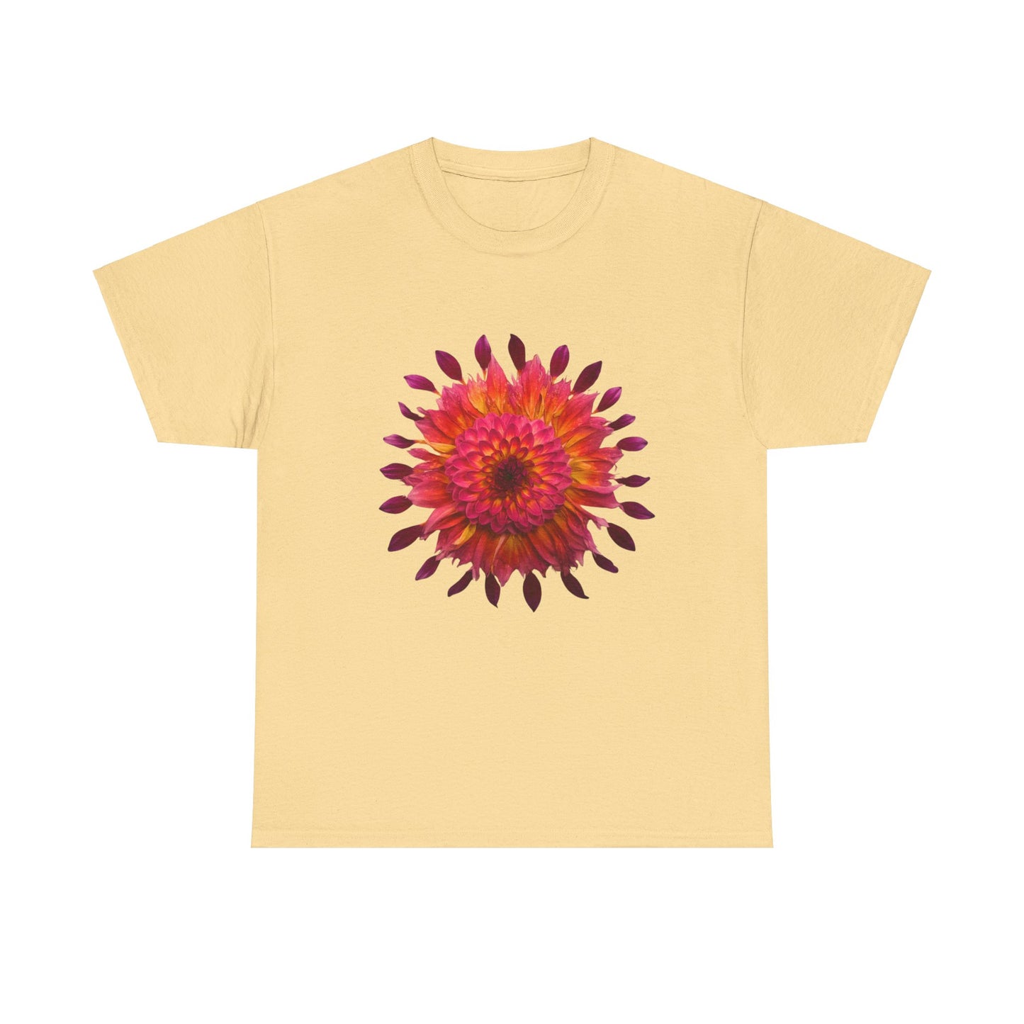 Heavy Cotton T-Shirt (Dahlia Extravaganza)