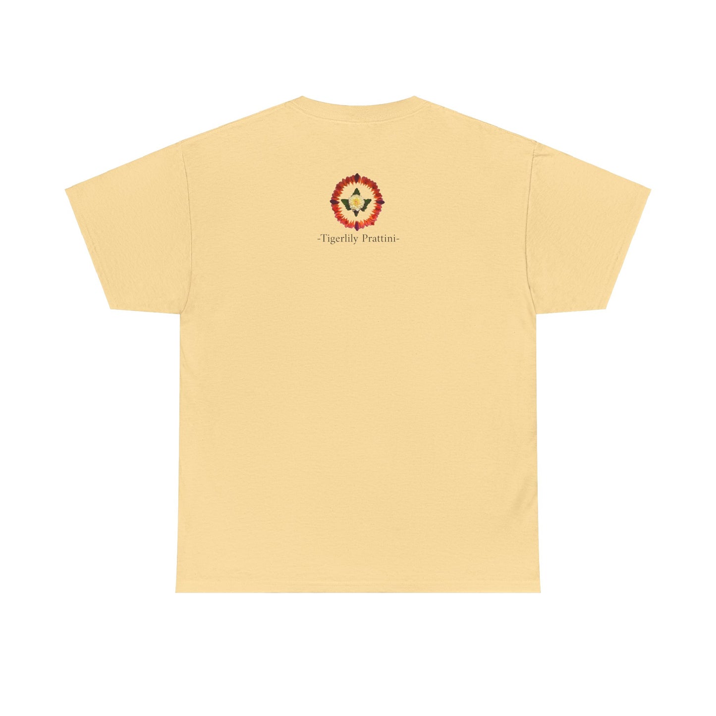 Heavy Cotton T-Shirt (Summer Dahlias)