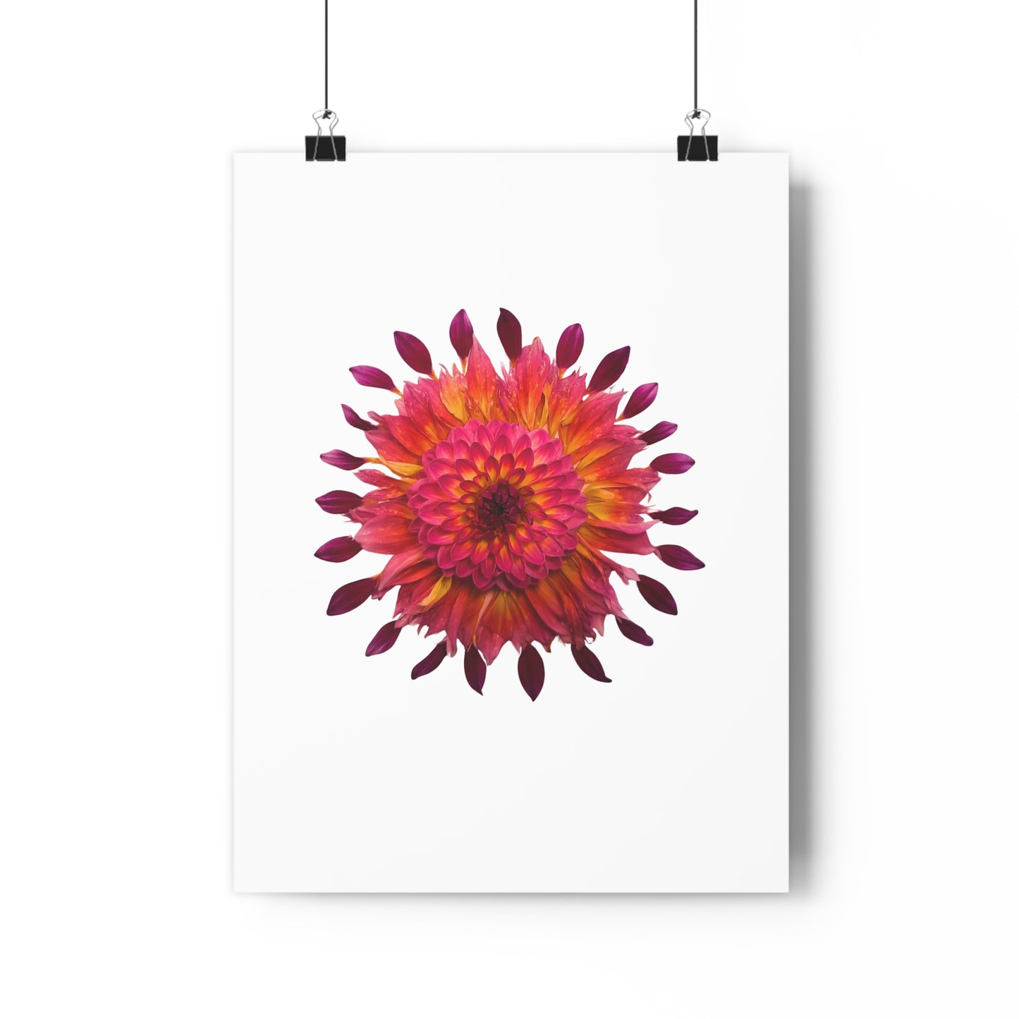 Mandala Poster (Dahlia Extravaganza)