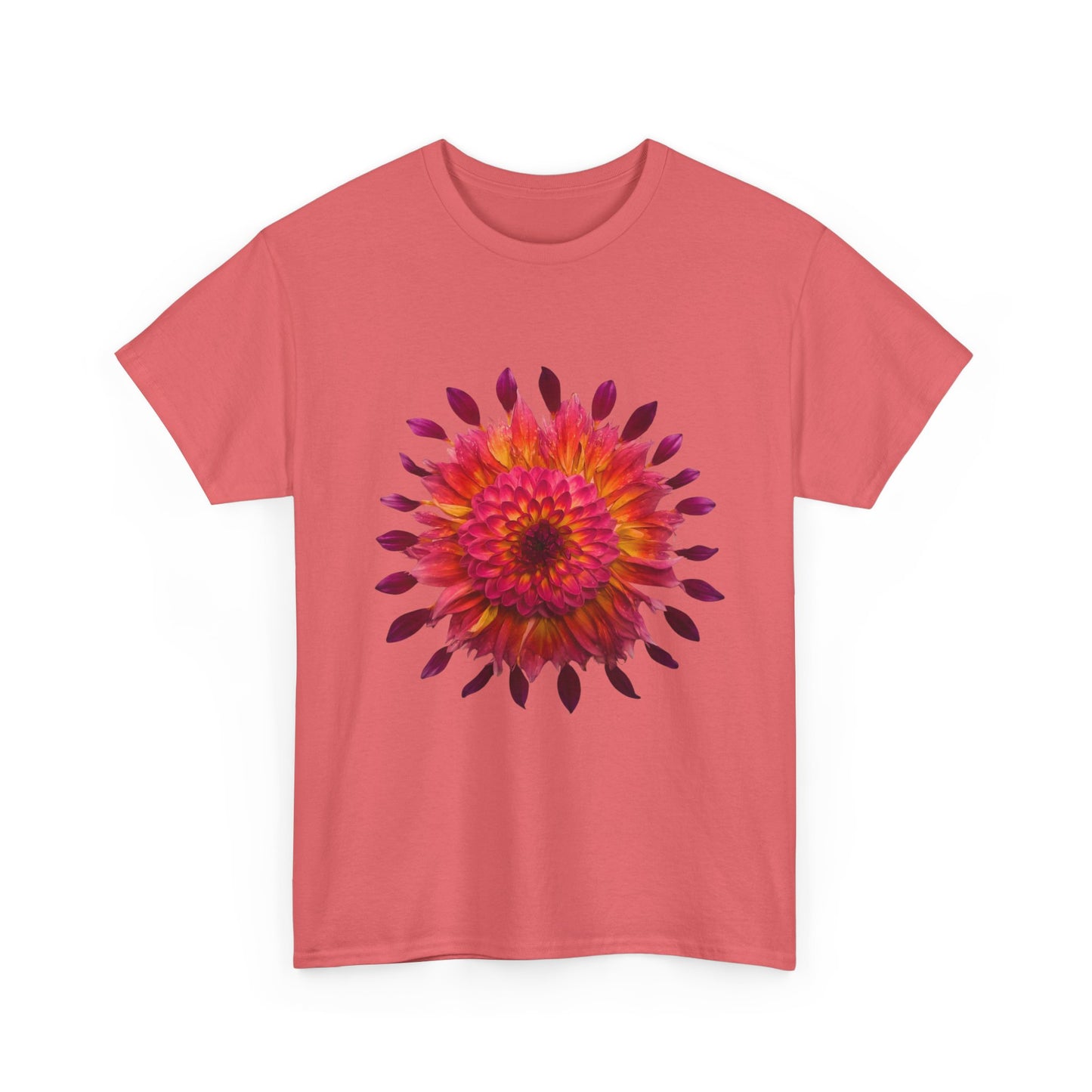 Heavy Cotton T-Shirt (Dahlia Extravaganza)