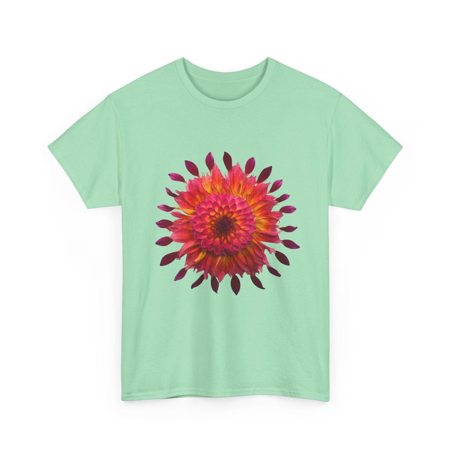 Heavy Cotton T-Shirt (Dahlia Extravaganza)