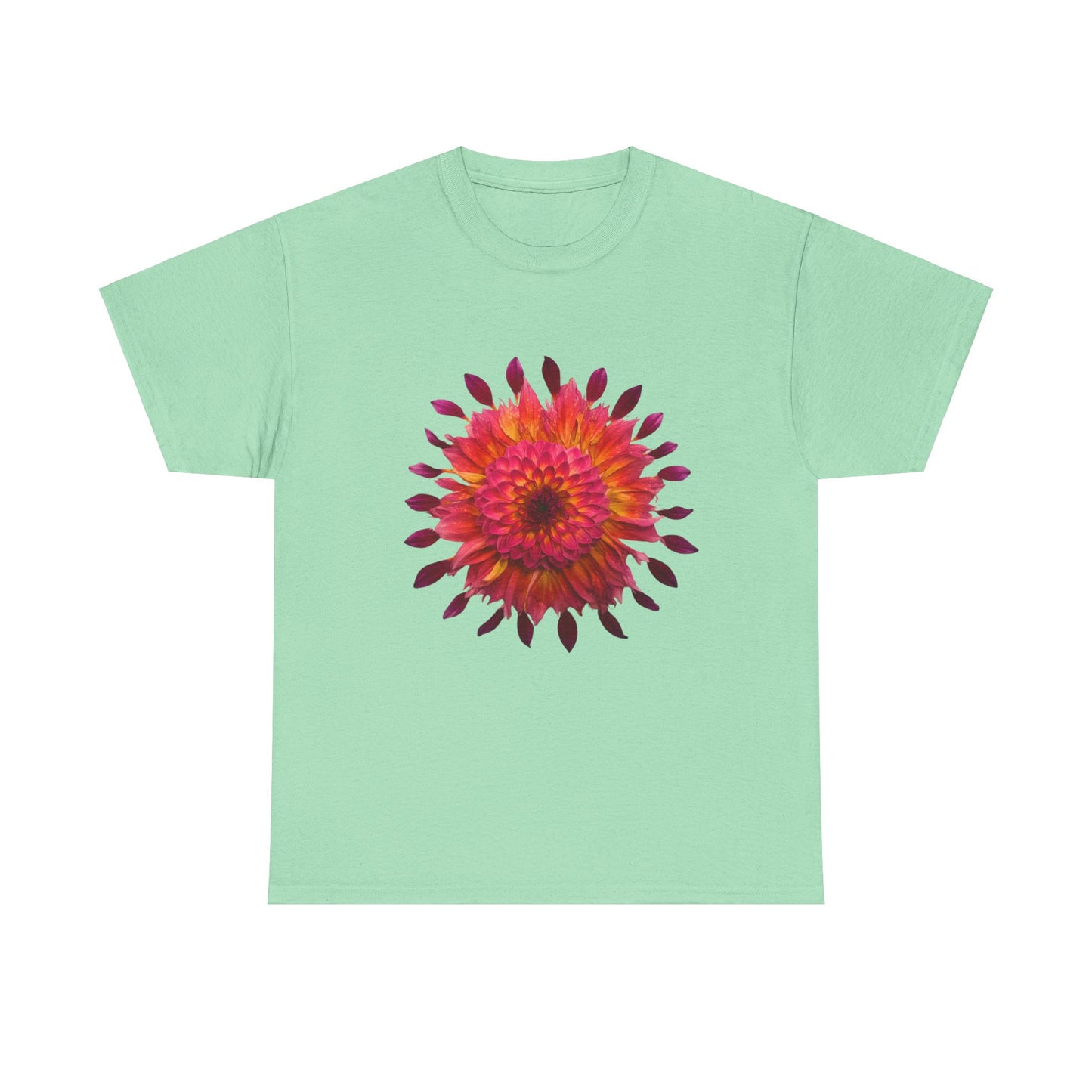 Heavy Cotton T-Shirt (Dahlia Extravaganza)