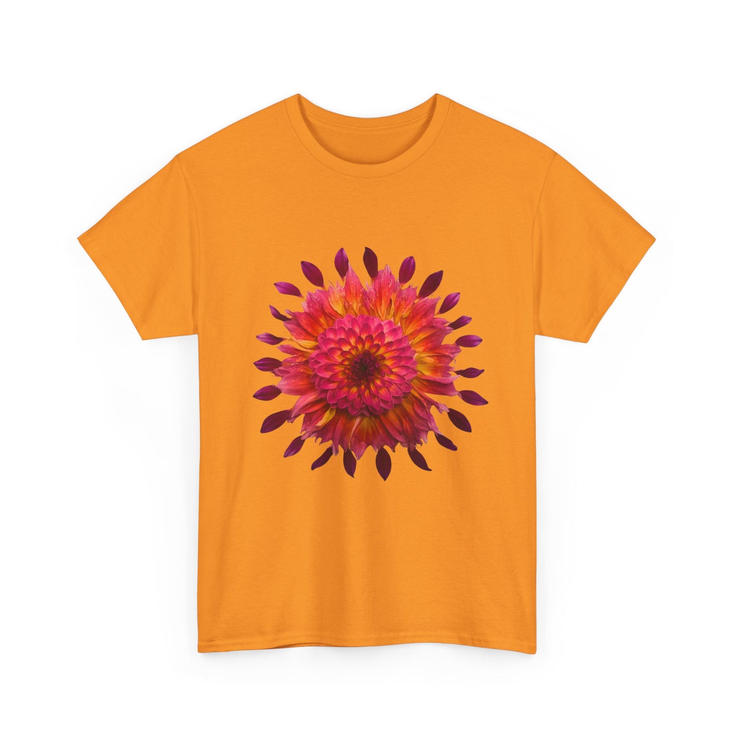 Heavy Cotton T-Shirt (Dahlia Extravaganza)