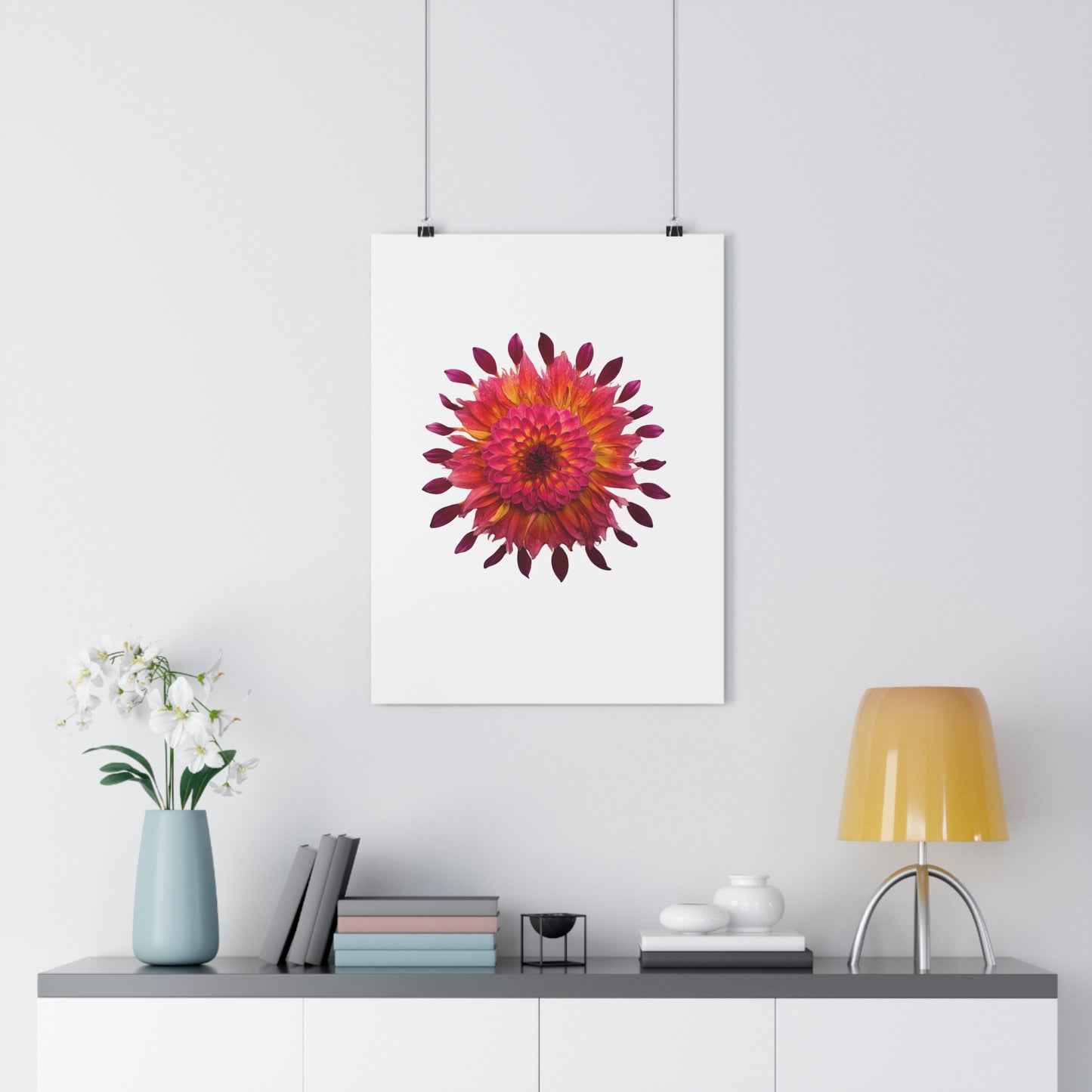 Mandala Poster (Dahlia Extravaganza)