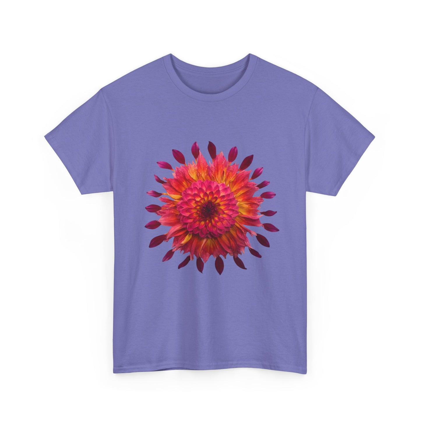 Heavy Cotton T-Shirt (Dahlia Extravaganza)