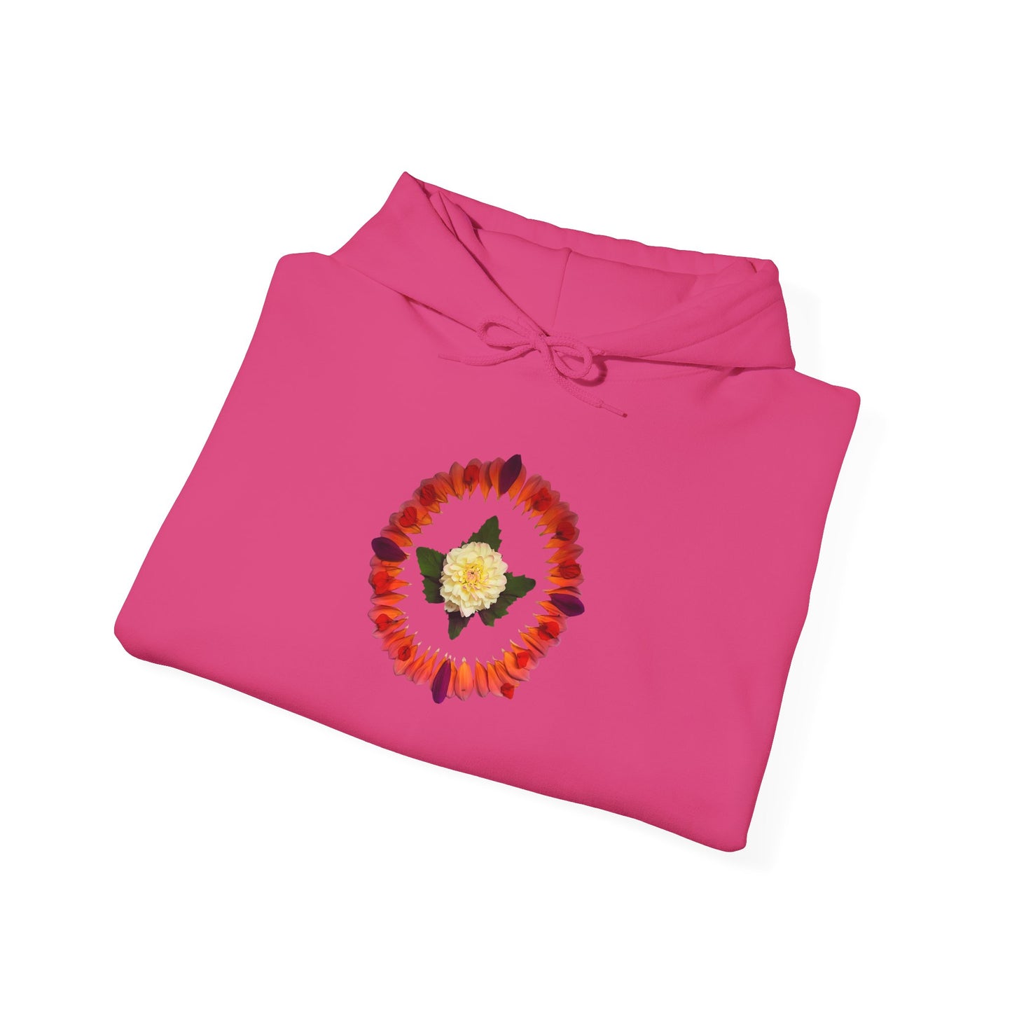 Ethically Grown Cotton Hoody (Summer Dahlias)