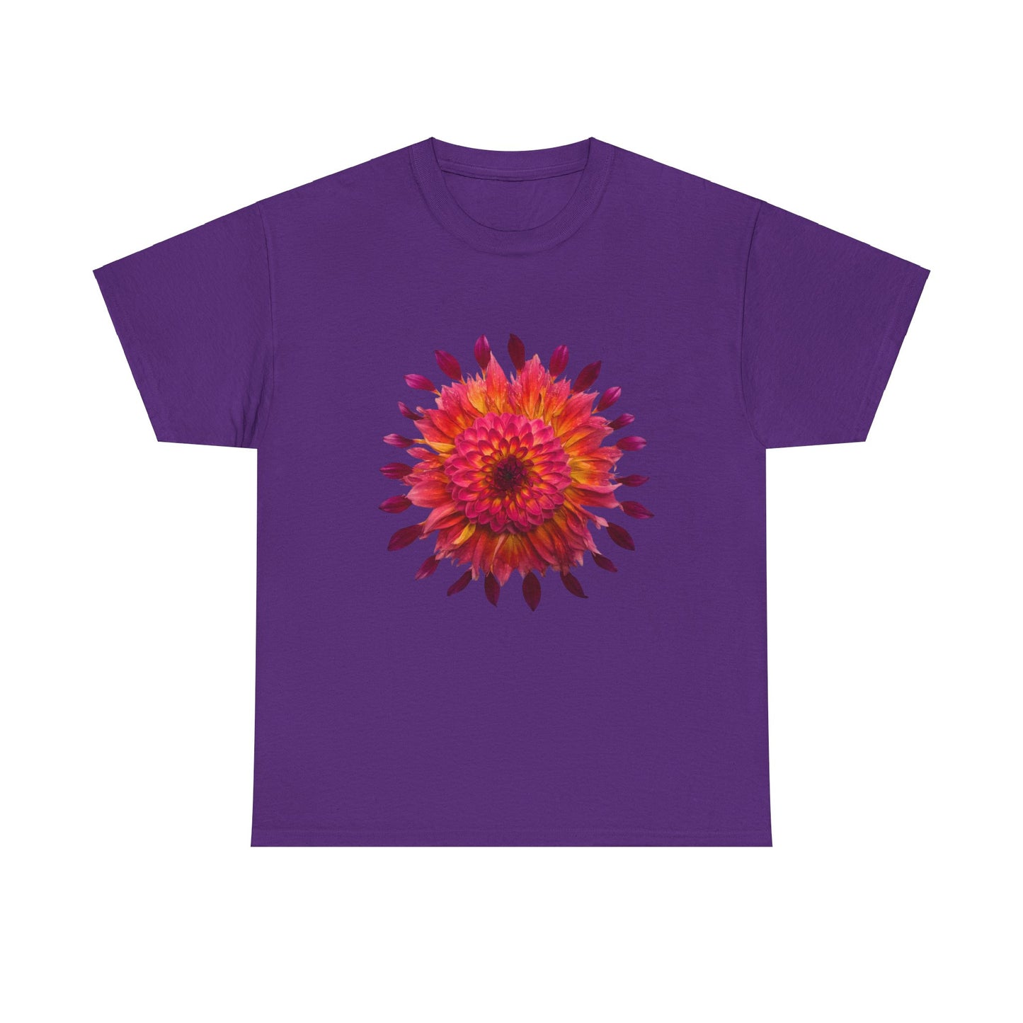 Heavy Cotton T-Shirt (Dahlia Extravaganza)