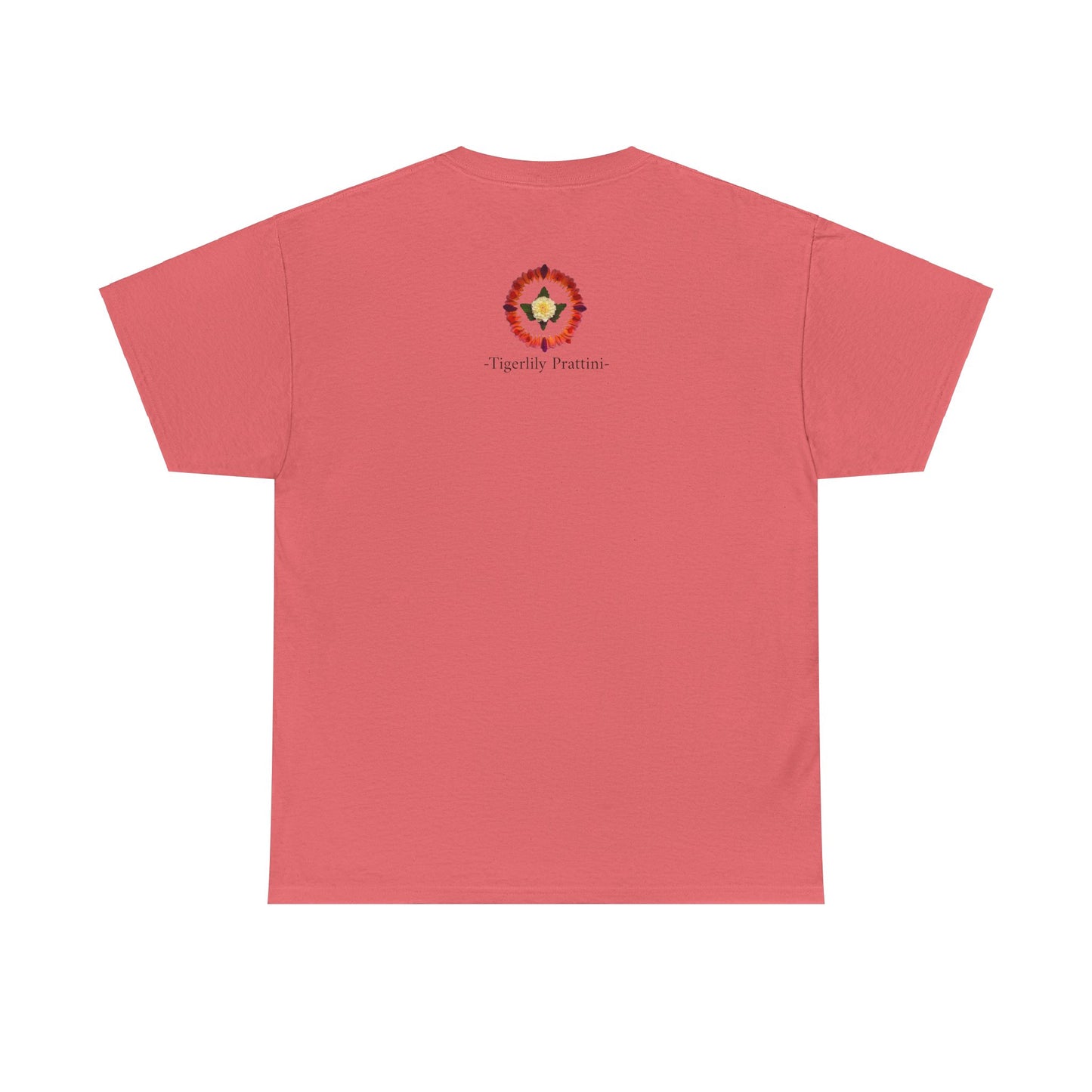 Heavy Cotton T-Shirt (Summer Dahlias)