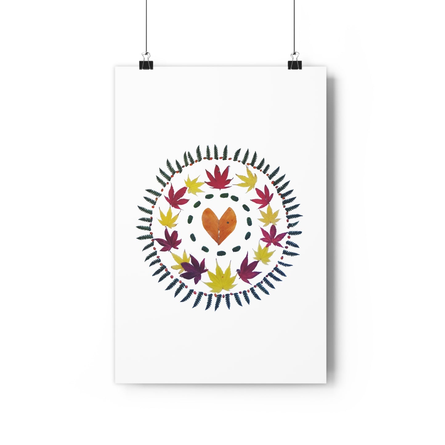 Mandala Poster (Autumn Leaves)